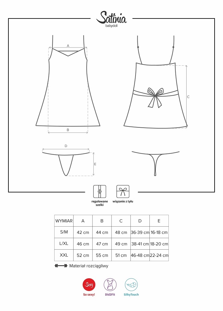 SATINIA Babydoll